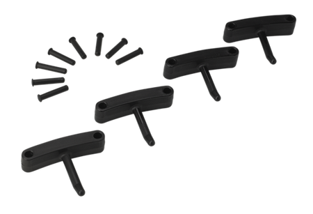 10169 Haczyk x 4 do wieszaka 1017 i 1018, 140 mm, czarny