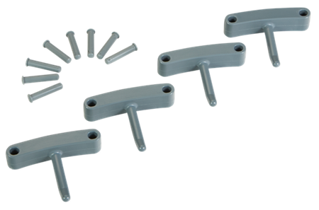 101688 Haczyk x 4 do wieszaka 1017 i 1018, 140 mm, szary