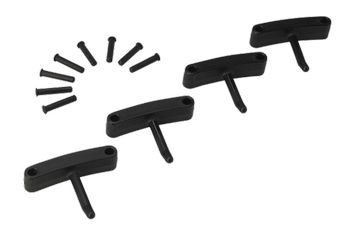10169 Haczyk x 4 do wieszaka 1017 i 1018, 140 mm, czarny