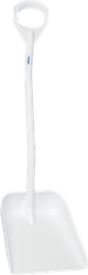 56005 Łopata / szufla ergonomiczna, 380 x 340 x 90 mm, 1140 mm, biała