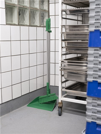 31036 Miotła ze ściętym włosiem, 250 mm, średnia, żółta