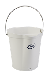 56885 Wiadro Vikan, 6 litrów, biały, z podziałką