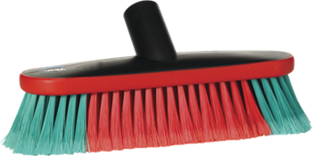 475552 VIKAN SZCZOTKA OWALNA Z GUMOWYM RANTEM OCHRONNYM, 270 mm, z przepływem wody do mycia wszystkich typów pojazdów, łodzi, ścian i elewacji.