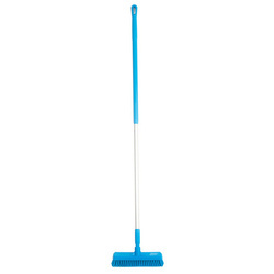 Szczotka do szorowania ścian/podłóg, Vikan 70603, 305 mm, twarda, z trzonkiem 29373, 1510 mm,  niebieska