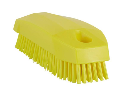 Szczotka czyszczenia do rąk i paznokci, Vikan 64406, rozmiar "S", 130 mm, twarda, żółta