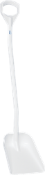 56115 Łopata/szufla ergonomiczna, 340 x 270 x 75 mm, 1280 mm, biała