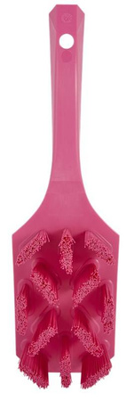 Vikan 41791 UST Szczotka z krótką rączką, 260 mm, twarda, różowa