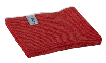 691144 Ściereczka z mikrofibry basic, 40 x 40 cm, czerwona, 80% Poliester, 20% Poliamid (100% Mikrofibra), gr. 3 mm
