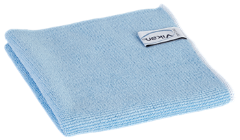 691013  Oryginalna ściereczka Vikan z mikrofibry, 32 x 32 cm, niebieska ,80% Poliester, 20% Poliamid (100% Mikrofibra)