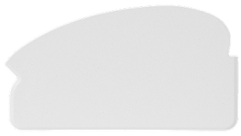 40525 Skrobak ręczny, elastyczny, wykrywalny przez metal, 165 mm, biały