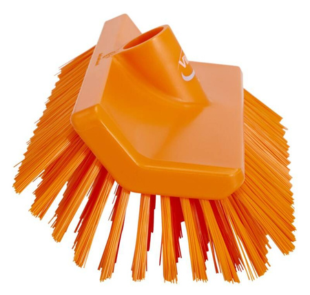 Szczotka do mycia i szorowania, góra - dół, Vikan 70477, 265 mm, średnia, pomarańczowa