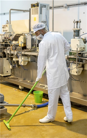 77147 Higieniczna ściągaczka podłogowa Vikan, z wymienną kasetą, 600 mm, pomarańczowa