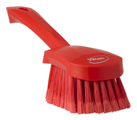 41944 Szczotka do mycia z krótką rączką, 270 mm, miękka/dzielona, ​​czerwona