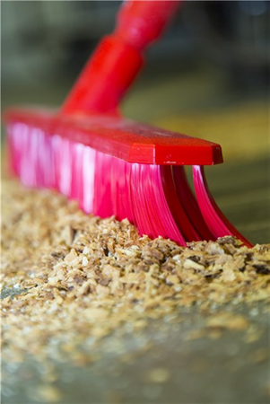 41795 UST Szczotka Vikan z krótką rączką, 260 mm, twarda, biała