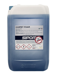 Karpet Foam Sipom 25 kg, do prania dywanów w maszynach pralniczych, do szorowarek, silnie pieniący, Dozowanie 1:100