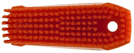 Szczotka czyszczenia do rąk i paznokci, Vikan 64407, rozmiar "S", 130 mm, twarda, pomarańczowa