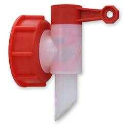 Kranik średnica 61 mm, do kanistrów np. Kenotek. Odporny na kwasy, zasady i rozpuszczalniki.